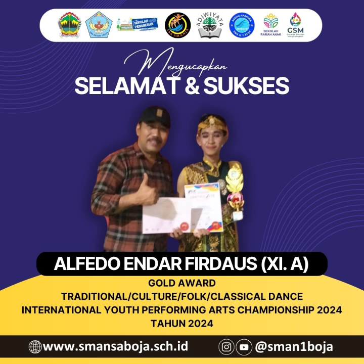 Image of Gold Award traditional/culture/folk/classical dance international youth performing arts championship 2024 tahun 2024