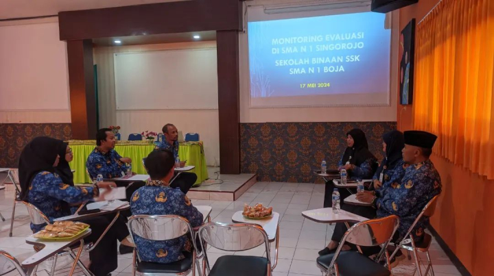Image of Kegiatan monitoring dan evaluasi Program pendampingan SSK (Sekolah Siaga Kependudukan) SMAN 1 Boja di SMAN 1 Singorojo