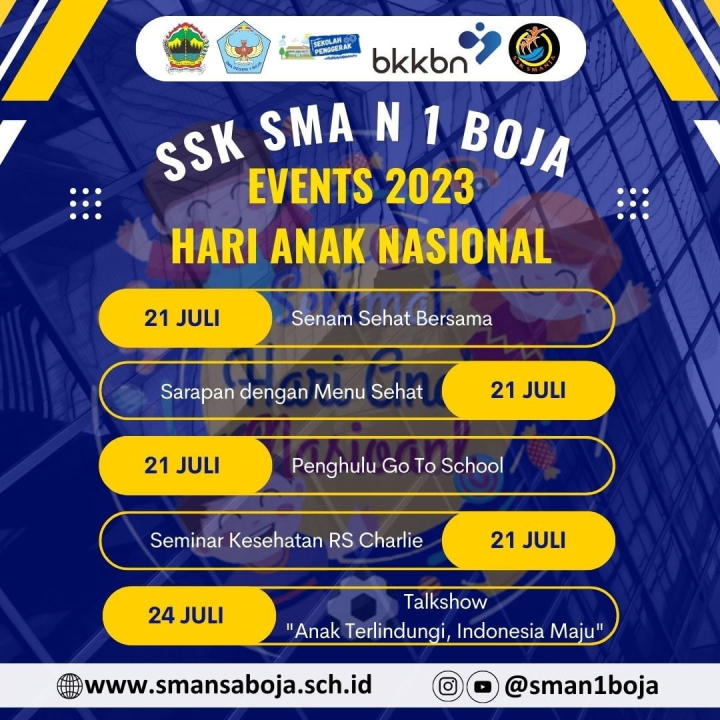 Image of SMA Negeri 1 Boja dalam rangka memperingati Hari Anak Nasional Tahun 2023