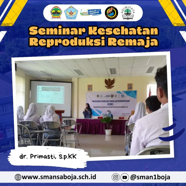 Image of Seminar kesehatan reproduksi remaja dalam rangka program sekolah siaga kependudukan