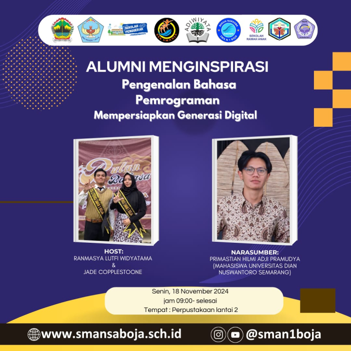 Image of meningkatkan literasi digital bersama salah satu alumni hebat SMANJA